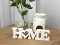 Letters home decor with heart